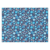 Nappe à motif floral bleu argenté (Devant (Horizontal))