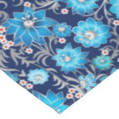 Nappe à motif floral bleu argenté (Angle)