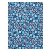 Nappe à motif floral bleu argenté (Devant)