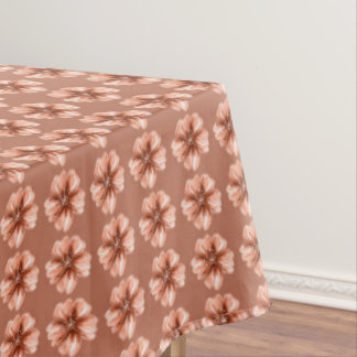 Nappe à motif floral répétitif en terre cuite vint