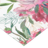 Nappe à motif floral tropical rose (Angle)