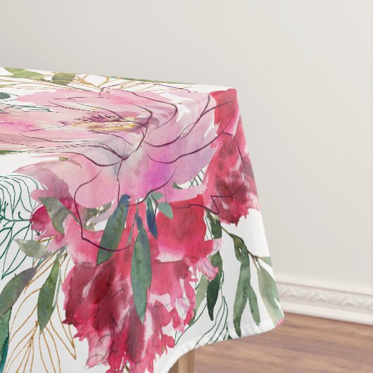 Nappe à motif floral tropical rose (In Situ)