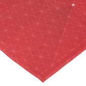 Nappe à motif géométrique hexagonal rouge et blanc (Angle)