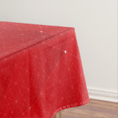 Nappe à motif géométrique hexagonal rouge et blanc (In Situ)
