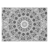 Nappe à motif noir et blanc pour décoration intéri (Devant (Horizontal))