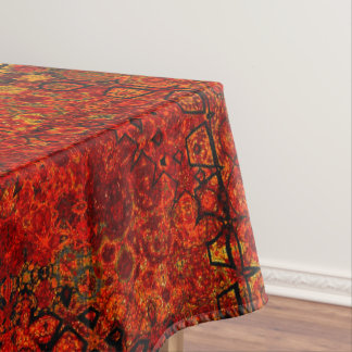 Nappe à motif orange brûlé pour décoration de mais