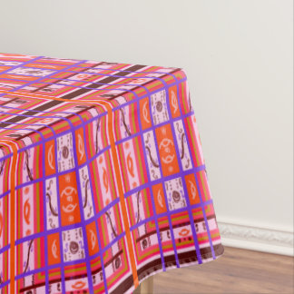 nappe à motif répété carreaux girl power arrondis