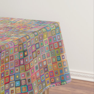 Nappe à motifs Abstraite du milieu du siècle