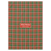 Nappe à nom personnalisé Look de Noël traditionnel (Devant)