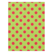 Nappe à points Polka rouge et vert (Devant)