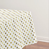 Nappe à pois blancs et dorés (In Situ)