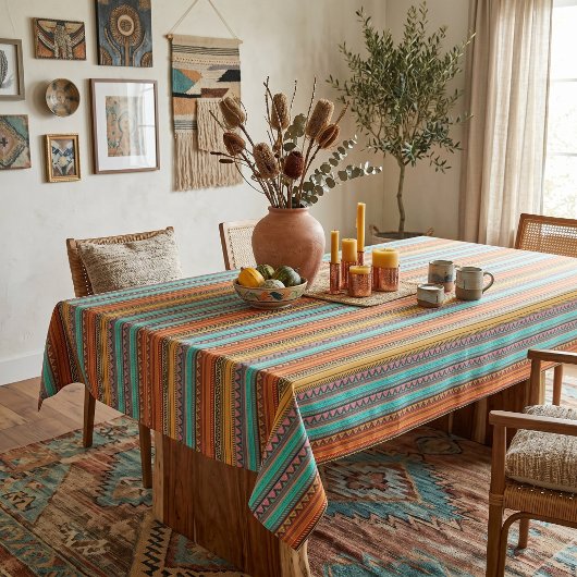 nappe à rayures aztèques