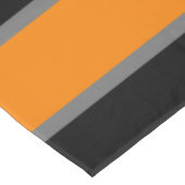 Nappe à rayures blanc-gris-orange et noir (Angle)