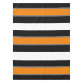 Nappe à rayures blanc-gris-orange et noir (Devant)