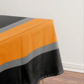 Nappe à rayures blanc-gris-orange et noir (In Situ)
