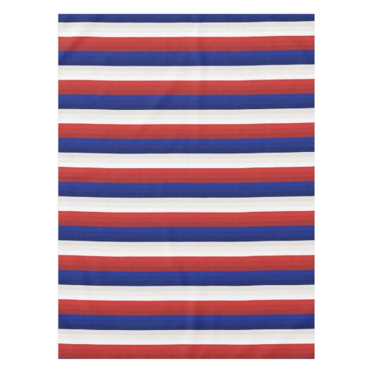 Nappe à rayures dégradé rouge blanc bleu (Devant)