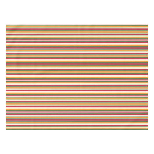 Nappe à rayures orange verte et rouge (Devant (Horizontal))