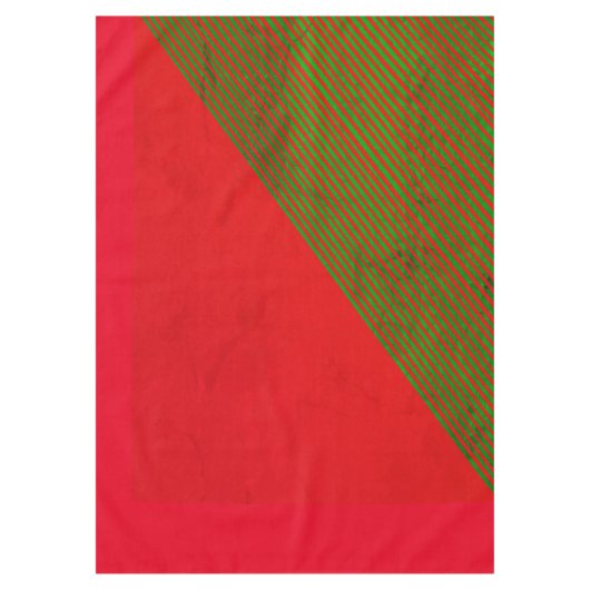 Nappe à rayures rouge et verte (Devant)