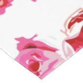 Nappe à tirage classique rouge rose et blanc (Angle)