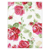 Nappe à tirage classique rouge rose et blanc (Devant)