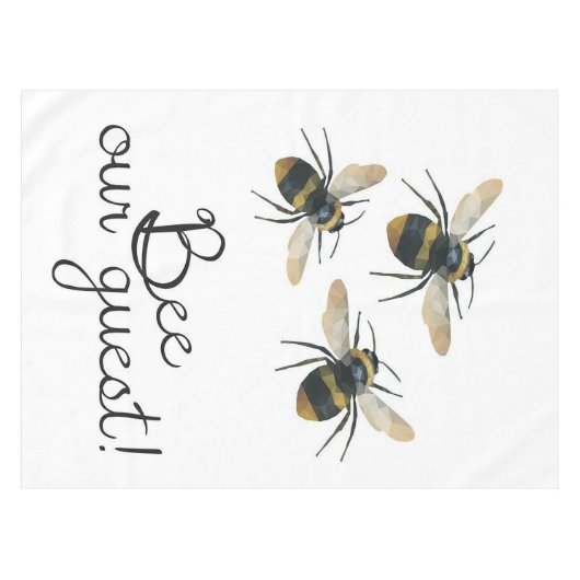 Nappe Abee notre invité | Couverture d'abeilles (Devant (Horizontal))