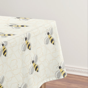 Nappe Abeilles Jaune OEuf