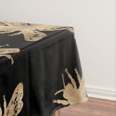 Nappe Abeilles noires et d'or et monogramme d'abeille ro (In Situ)