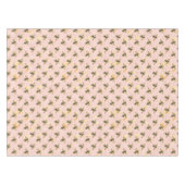 Nappe Abeilles vintages Honeypeb Motif Or rose (Devant (Horizontal))