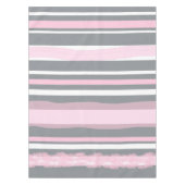 Nappe Abstract Art Pink Grey White Lines (Devant)