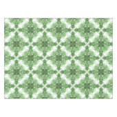 Nappe Abstract Floral Pattern In Black & Green On White (Devant (Horizontal))