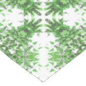 Nappe Abstract Floral Pattern In Black & Green On White (Angle)