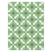 Nappe Abstract Floral Pattern In Black & Green On White (Devant)