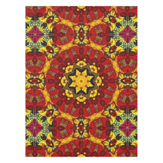 Nappe Abstract modern mosaic kaleidoscopic (Devant)