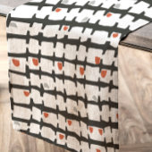 Nappe Abstracto en rojo y negro