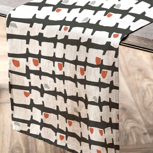 Nappe Abstracto en rojo y negro