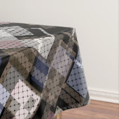 Nappe Abstrait, beige, noir (In Situ)