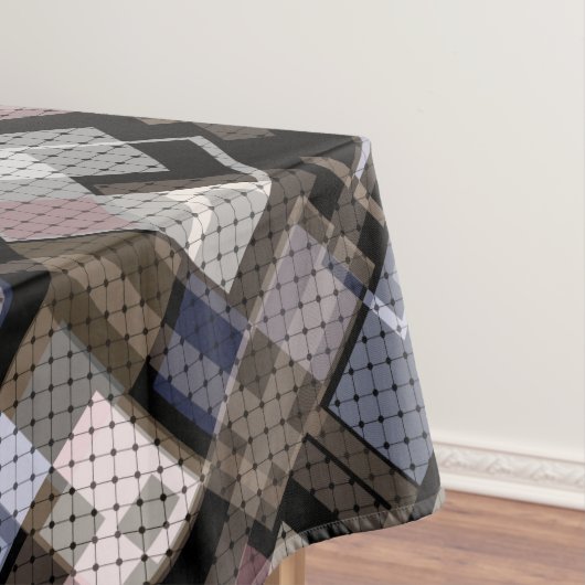 Nappe Abstrait, beige, noir (In Situ)