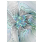 Nappe Abstrait Bleu Vert Papillon Imaginaire Fractal Art (Devant)
