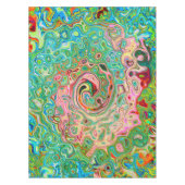 Nappe Abstrait Coloré Rétro Psychedélique Tourbillon Arc (Devant)