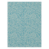Nappe Abstrait cyan foncé fleuri motif (Devant)