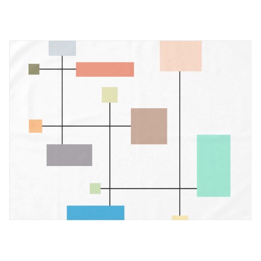 Nappe Abstrait géométrique coloré (Devant (Horizontal))