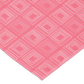 Nappe abstrait géométrique tendance années soixante rose (Angle)