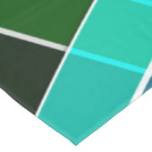 Nappe Abstrait, géométrique, vert, bleu, noir (Angle)