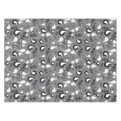 Nappe Abstrait gris et blanc Tulip Paisley motif (Devant (Horizontal))
