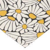 Nappe Abstrait imprimé noir jaune floral (Angle)