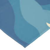 Nappe Abstrait les années 70 rétro Bleu Bleu Bleu Verre (Angle)