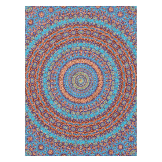 Nappe Abstrait mandala ronde sans couture motif kaleidos (Devant)