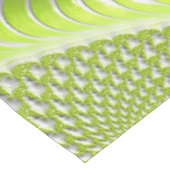Nappe Abstrait Moderne Lime Green Spiral Fractal (Angle)