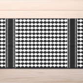 Nappe Abstrait moderne noir et blanc