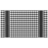 Nappe Abstrait moderne noir et blanc (Devant (Horizontal))